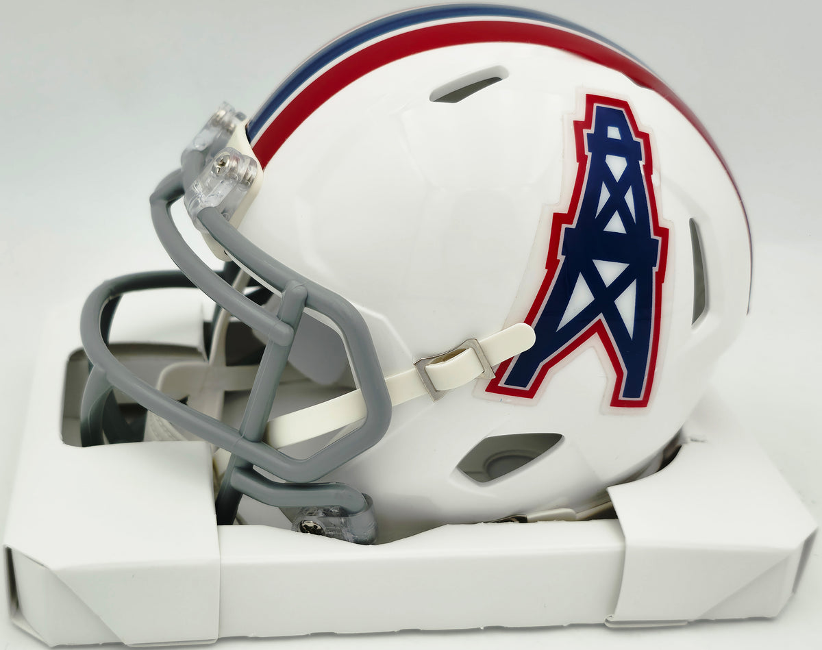 Earl Campbell Autographed Houston Oilers White Speed Mini Helmet "CHOF 91" Beckett BAS Witness #5W113174