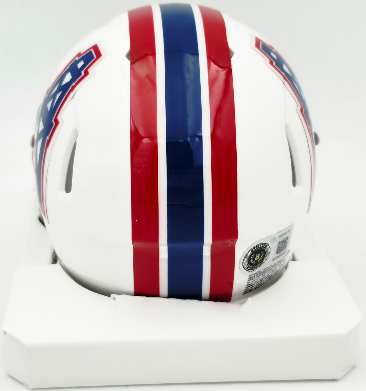 Earl Campbell Autographed Houston Oilers White Speed Mini Helmet "CHOF 91" Beckett BAS Witness #5W113174