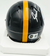 Jack Ham Autographed Pittsburgh Steelers Black Speed Mini Helmet Beckett BAS Witness #5W039017