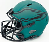 Jalen Carter Autographed Philadelphia Eagles Rave Green Full Size Speed Replica Helmet (Smudged) JSA Witness #WC524281