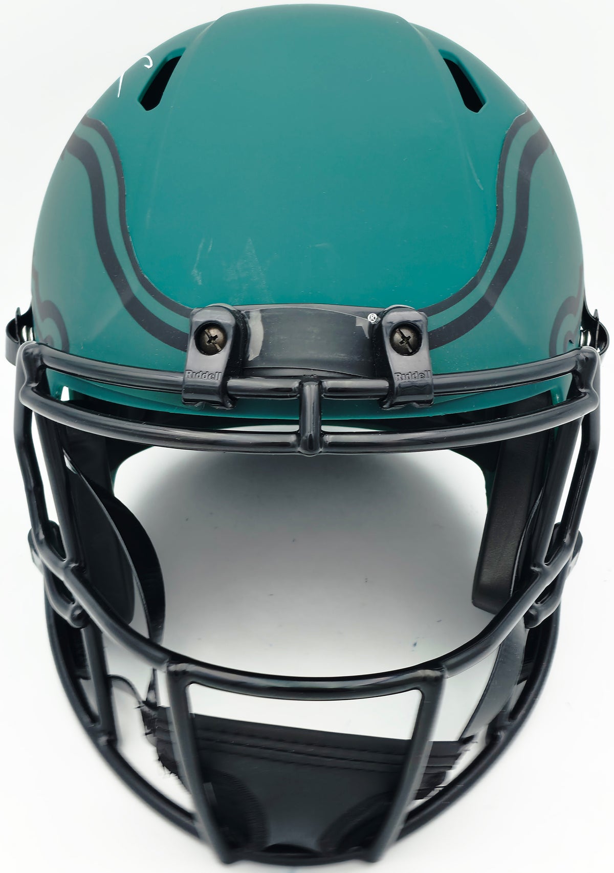 Jalen Carter Autographed Philadelphia Eagles Rave Green Full Size Speed Replica Helmet (Smudged) JSA Witness #WC524281