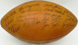 1963 Green Bay Packers Autographed Official NFL Leather Football With 49 Signatures Including Vince Lombardi & Bart Starr Beckett BAS #AG007963