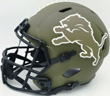 Aidan Hutchinson Autographed Detroit Lions Full Size Salute to Service Speed Replica Helmet Beckett BAS Witness #W577100