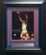 Julius "Dr. J" Erving Autographed Framed 8x10 Photo Philadelphia 76ers Beckett BAS #BS12758