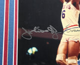 Julius "Dr. J" Erving Autographed Framed 8x10 Photo Philadelphia 76ers Beckett BAS #BS12758
