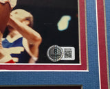 Julius "Dr. J" Erving Autographed Framed 8x10 Photo Philadelphia 76ers Beckett BAS #BS12758