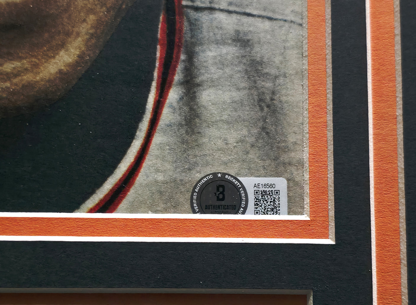 Willie Mays Autographed Framed 8x11.5 Magazine Page Photo San Francisco Giants Beckett BAS #AE16560