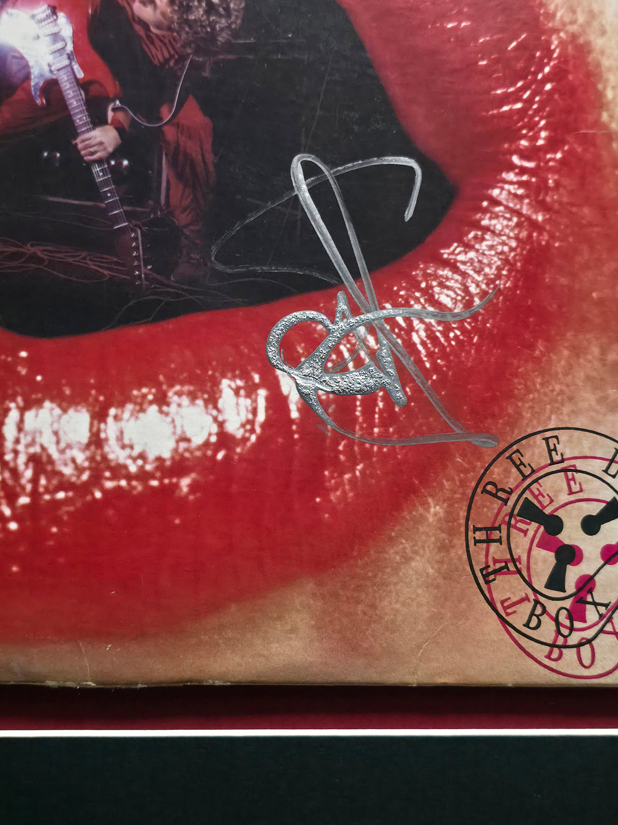 Sammy Hagar Autographed Framed 12x12 Three Lock Box Vinyl JSA #CE86862