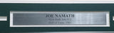 Joe Namath Autographed Framed 16x20 Photo New York Jets "x12" Beckett BAS QR #BS30380