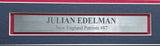 Julian Edelman Autographed Framed 16x20 Photo New England Patriots Beckett BAS #N01012