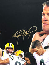 Brett Favre Autographed Framed 16x24 Photo Green Bay Packers Beckett BAS QR #BS43786