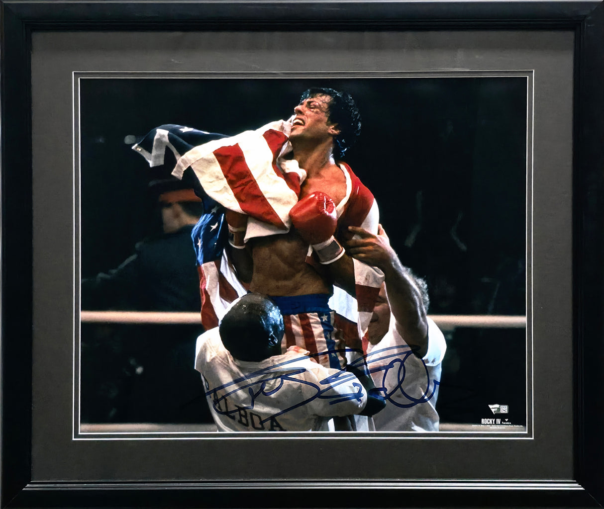 Sylvester Stallone Autographed Framed 16x20 Photo Rocky Fanatics Holo #B58336
