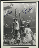 Wilt Chamberlain & Bill Russell Autographed Framed 16x20 Photo Beckett BAS #AE16663