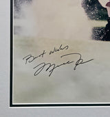 Michael Jordan Autographed Framed 11x14 Photo "Best Wishes" Beckett BAS #AE14835