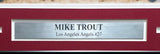 Mike Trout Autographed Framed 11x12 Photo Los Angeles Angels Beckett BAS #AE16564