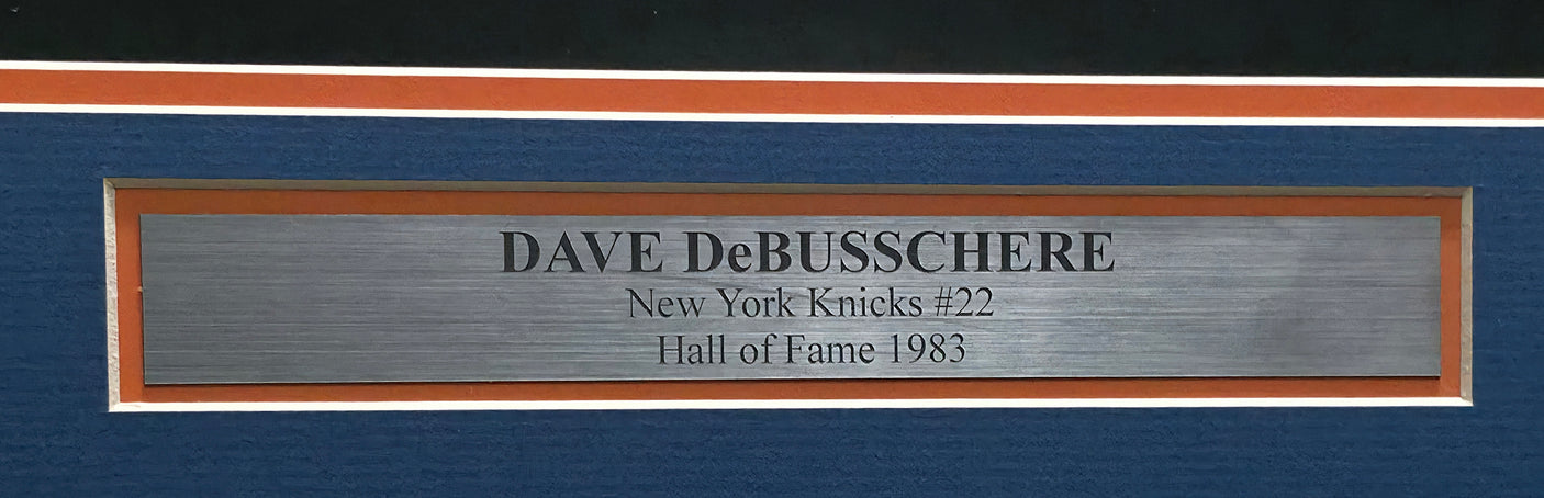 New York Knicks Dave DeBusschere Autographed Framed White Jersey Beckett BAS QR #BS30056