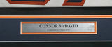 Edmonton Oilers Connor McDavid Autographed Framed White Adidas Jersey Beckett BAS QR #AE02767