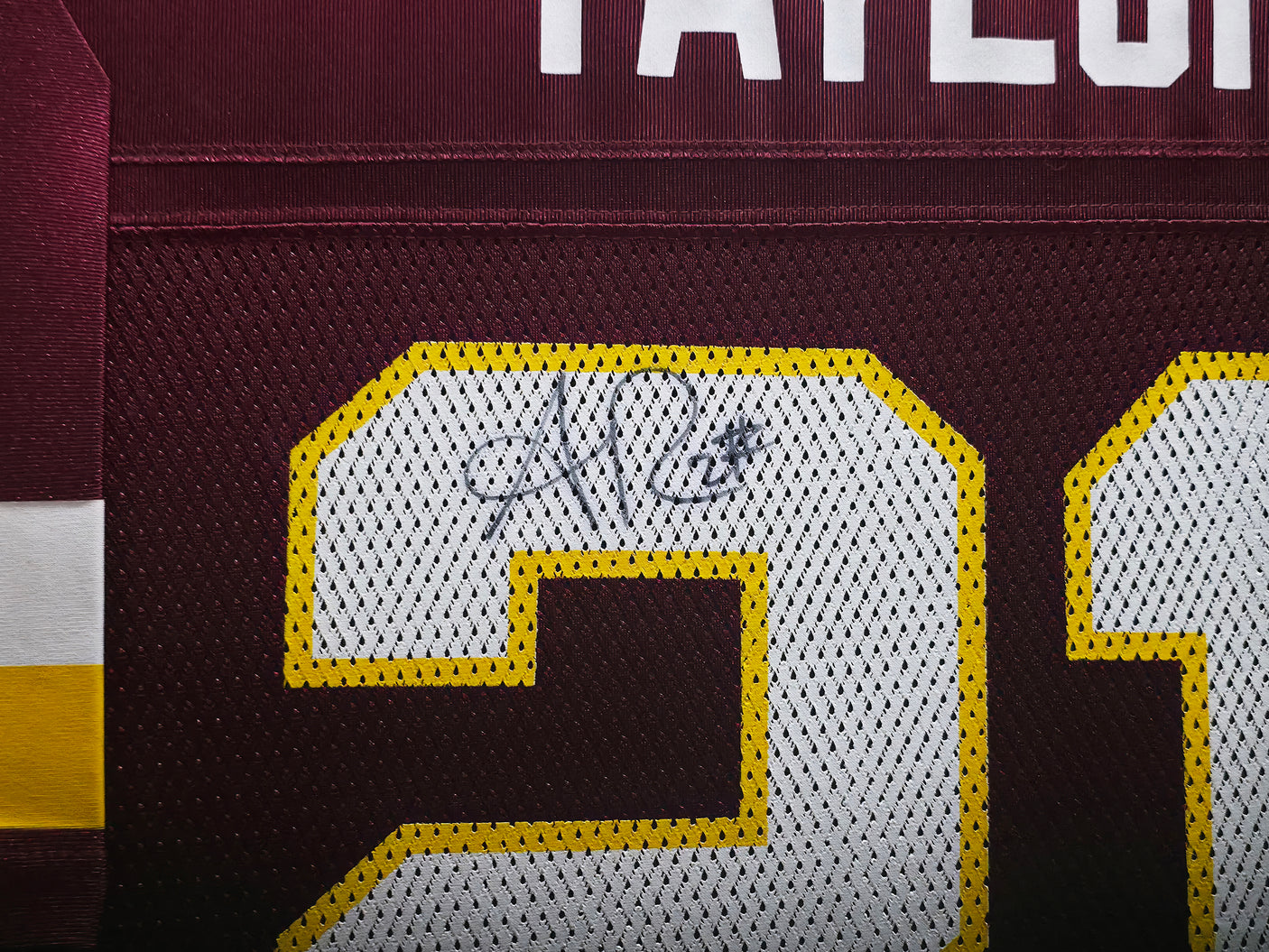 Washington Redskins Sean Taylor Autographed Framed Maroon Reebok Jersey JSA #XX86700