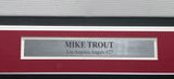 Los Angeles Angels Mike Trout Autographed Framed White Majestic Jersey JSA #XX12789