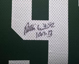 Green Bay Packers Reggie White Autographed Framed Green Nike Jersey Beckett BAS #AE19732