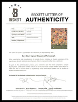 Bart Starr Autographed Framed 8x11.5 Magazine Page Photo Green Bay Packers Beckett BAS #AE16549