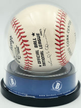 Hank Aaron Autographed Official NL Baseball Atlanta Braves Auto Grade Gem Mint 10 Beckett BAS #18630611