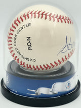 Hank Aaron Autographed Official NL Baseball Atlanta Braves Auto Grade Gem Mint 10 Beckett BAS #18630611