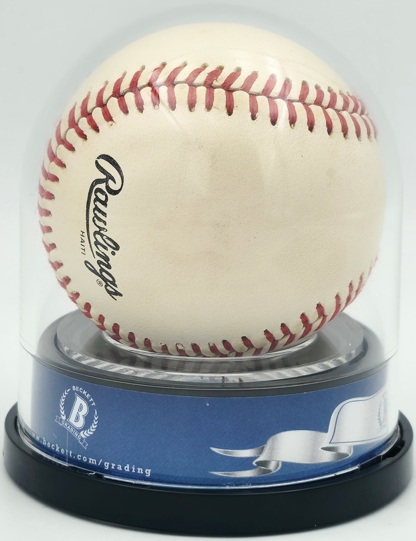 Hank Aaron Autographed Official NL Baseball Atlanta Braves Auto Grade Mint 9 Beckett BAS #18630570