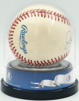 Joe DiMaggio Autographed Official AL Baseball New York Yankees Auto Grade Mint 9 Beckett BAS #18630433