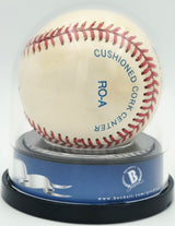 Joe DiMaggio Autographed Official AL Baseball New York Yankees Auto Grade Mint 9 Beckett BAS #18630433