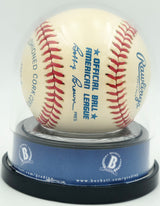 Joe DiMaggio Autographed Official AL Baseball New York Yankees Auto Grade Mint 9 Beckett BAS #18630423