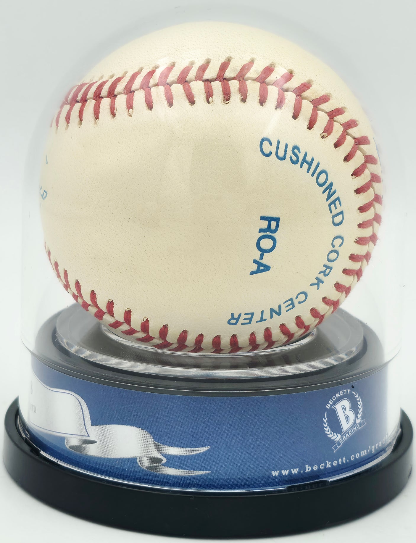 Joe DiMaggio Autographed Official AL Baseball New York Yankees Auto Grade Near Mint/Mint 8 Beckett BAS #18630413