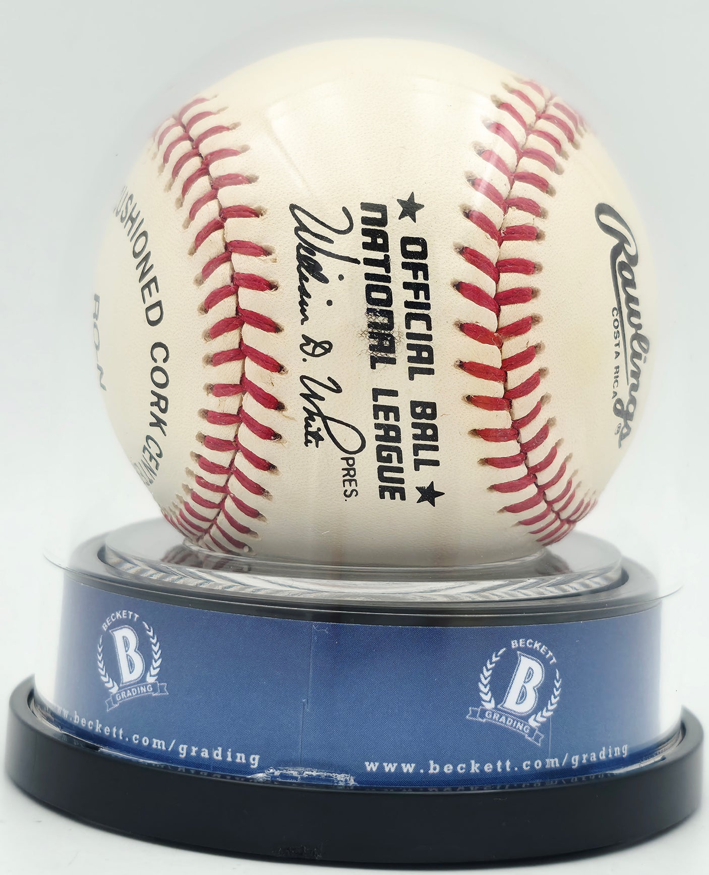 Willie Mays Autographed Official NL Baseball San Francisco Giants Auto Grade Gem Mint 10 Beckett BAS #18630703