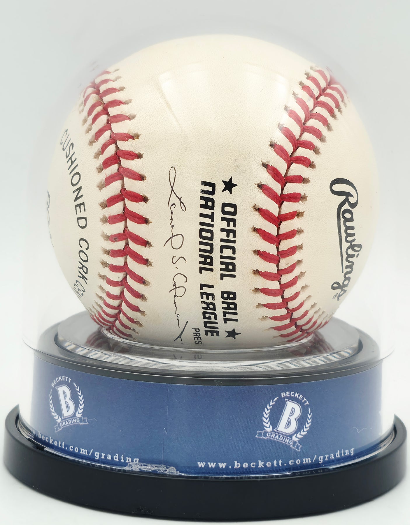 Willie Mays Autographed Official NL Baseball San Francisco Giants Auto Grade Mint 9 Beckett BAS #18630810