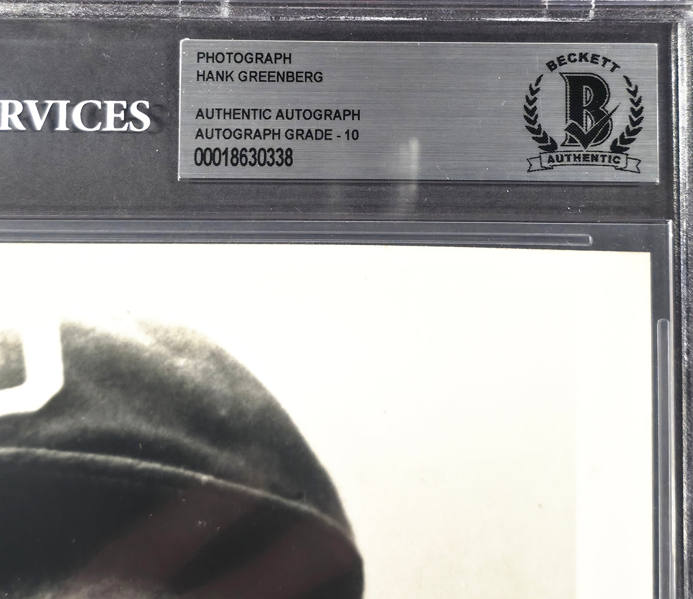 Hank Greenberg Autographed 8x10 Photo Detroit Tigers Auto Grade Gem Mint 10 Beckett BAS #18630338