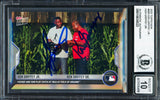 Ken Griffey Jr. & Sr. Autographed 2022 Topps Now Card #690 Auto Grade Gem Mint 10 Field of Dreams Beckett BAS #18630022