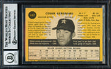 Cesar Geronimo Autographed 1971 O Pee Chee Rookie Card #447 Houston Astros Auto Grade Gem Mint 10 Beckett BAS #18629930