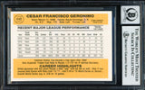 Cesar Geronimo Autographed 1983 Donruss Card #448 Kansas City Royals Auto Grade Gem Mint 10 Beckett BAS #18629862