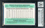 Cesar Geronimo Autographed 1984 Donruss Card #252 Kansas City Royals Auto Grade Gem Mint 10 Beckett BAS #18629879