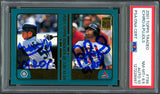 Albert Pujols & Ichiro Suzuki Autographed 2001 Topps Traded Rookie Card #T99 PSA 8.5 Auto Grade Gem Mint 10 "01 ROY" PSA/DNA #127228997