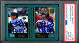 Albert Pujols & Ichiro Suzuki Autographed 2001 Topps Traded Rookie Card #T99 PSA 6 Auto Grade Gem Mint 10 "01 ROY" PSA/DNA #127228995