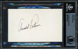 Arnold Palmer Autographed 3x5 Index Card Beckett BAS #11612161