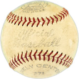 Hank Greenberg Autographed Official Baseball Detroit Tigers Vintage Playing Days Signature Beckett BAS QR #AE48184
