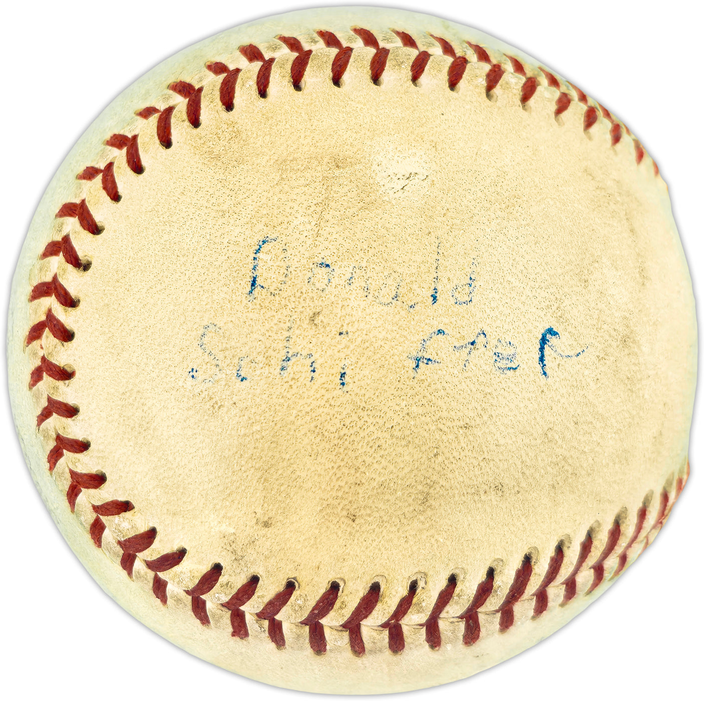 Hank Greenberg Autographed Official Baseball Detroit Tigers Vintage Playing Days Signature Beckett BAS QR #AE48184