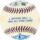 Ken Griffey Jr. Autographed Official 1995 All Star Game Logo Baseball Seattle Mariners Beckett BAS Witness #3W342022