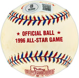 Ken Griffey Jr. Autographed Official 1996 All Star Game Logo Baseball Seattle Mariners Beckett BAS Witness #3W342019