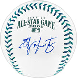 Edgar Martinez Autographed Official 2001 All Star Logo Game Baseball Seattle Mariners Beckett BAS Witness #3W164027