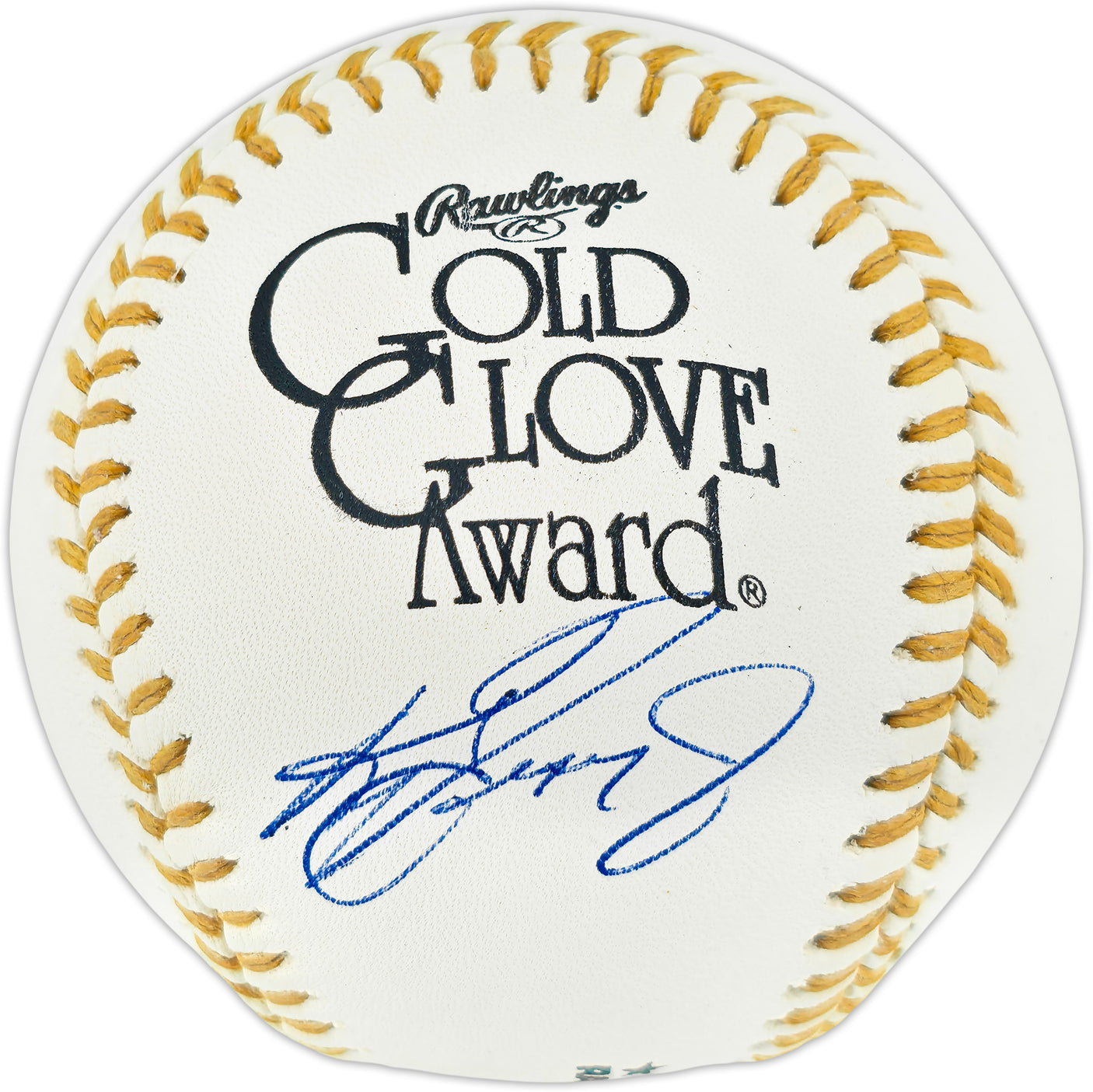 Ken Griffey Jr. Autographed Official Gold Glove Award Logo Baseball Seattle Mariners Beckett BAS Witness #3W342025