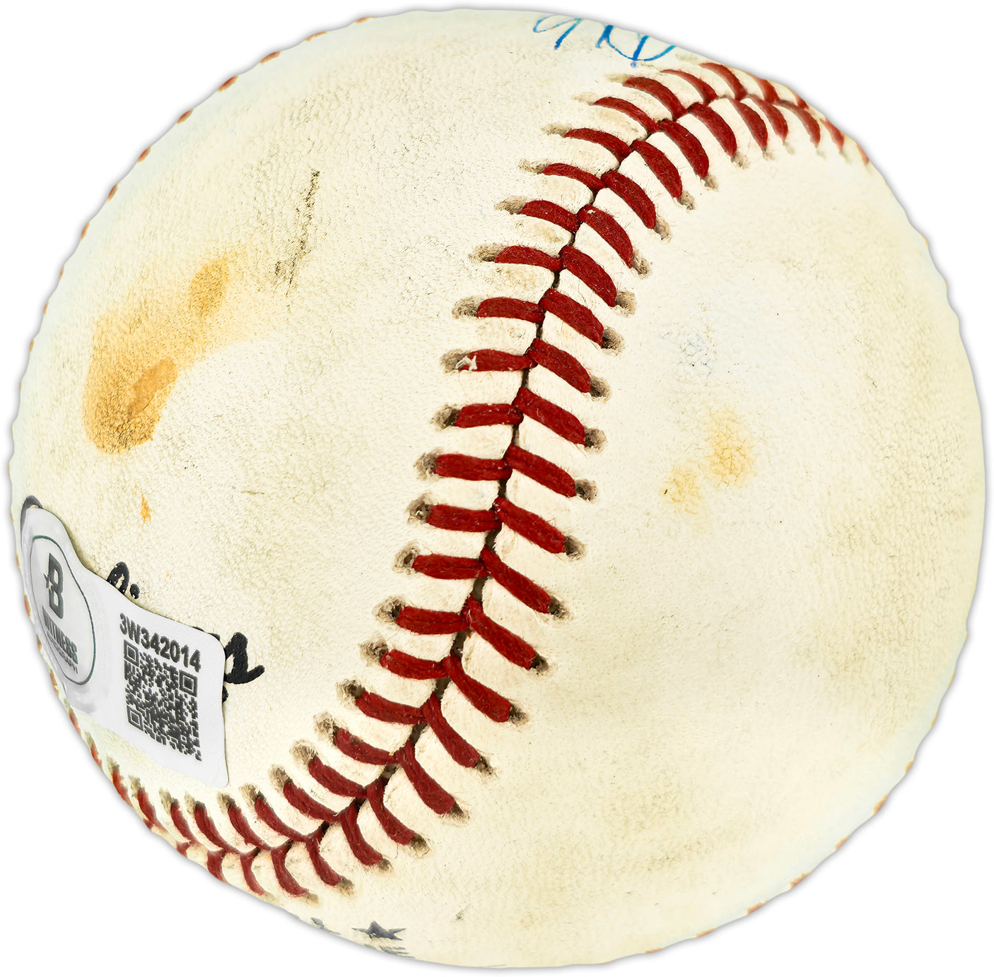 Ken Griffey Jr. Autographed Official NL Baseball Cincinnati Reds Beckett BAS Witness #3W342014