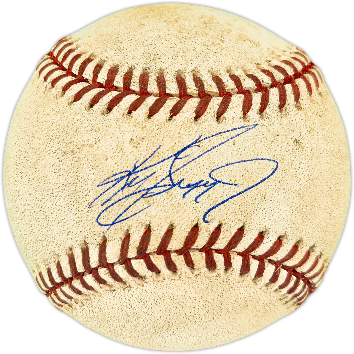 Ken Griffey Jr. Autographed Official Game Used MLB Baseball Seattle Mariners Beckett BAS Witness #3W342011